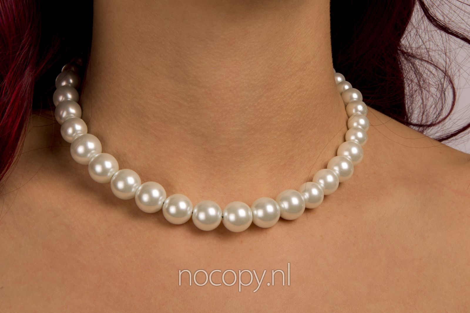 Parel ketting Shiny glazen pearls